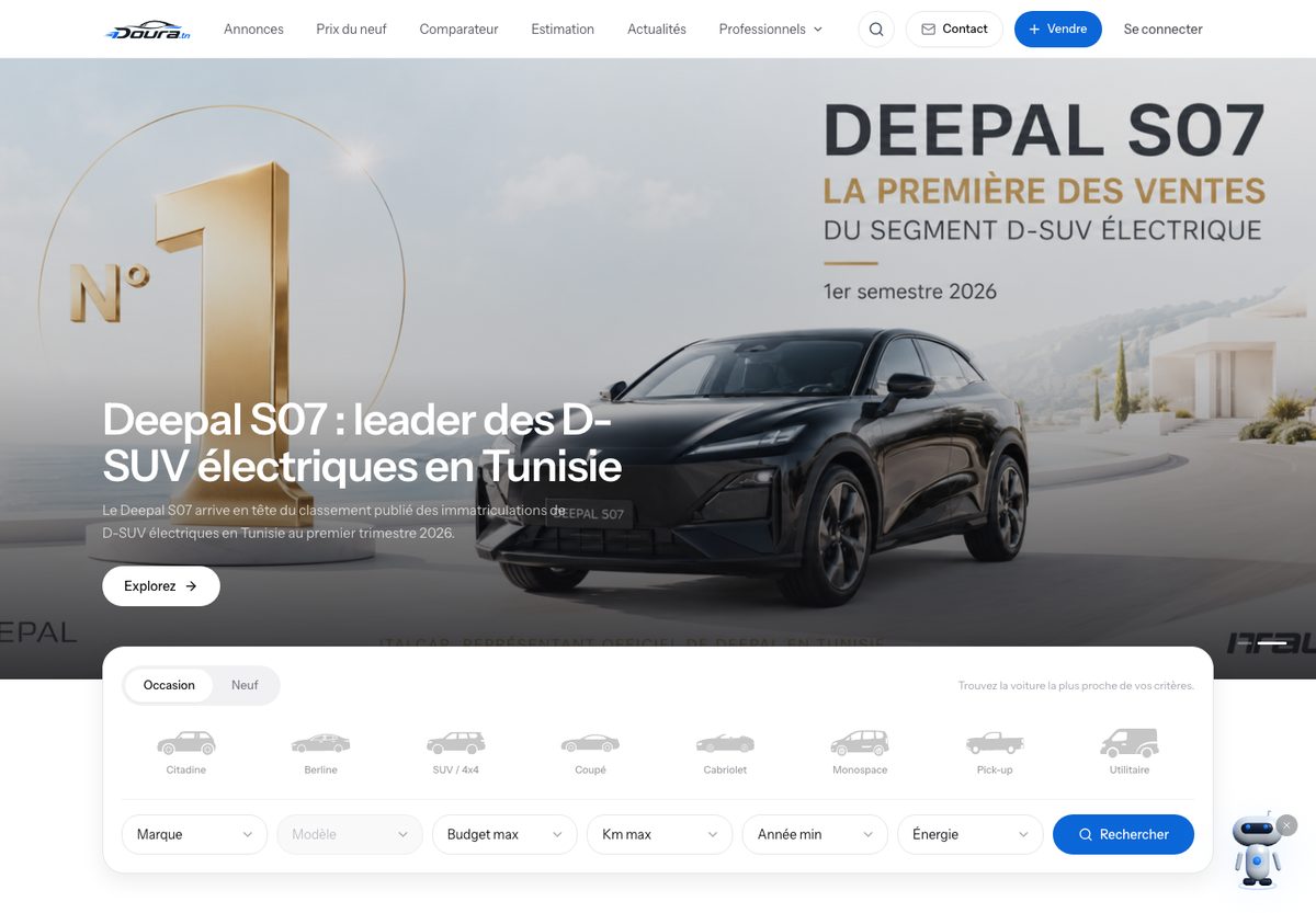 Doura.tn - automotive platform for the Tunisian market